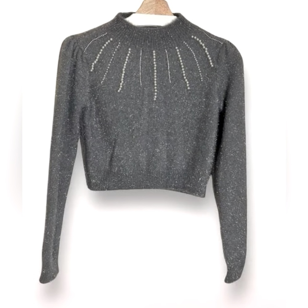 ON 12th cozy embellished sweater